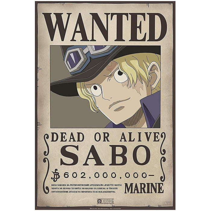 ONE PIECE - POSTER WANTED SABO NEW 53 x 35 CM — Nerd Yourself